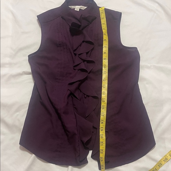 Cleo Purple Ruffle Blouse – XS Petite - Picture 8 of 11